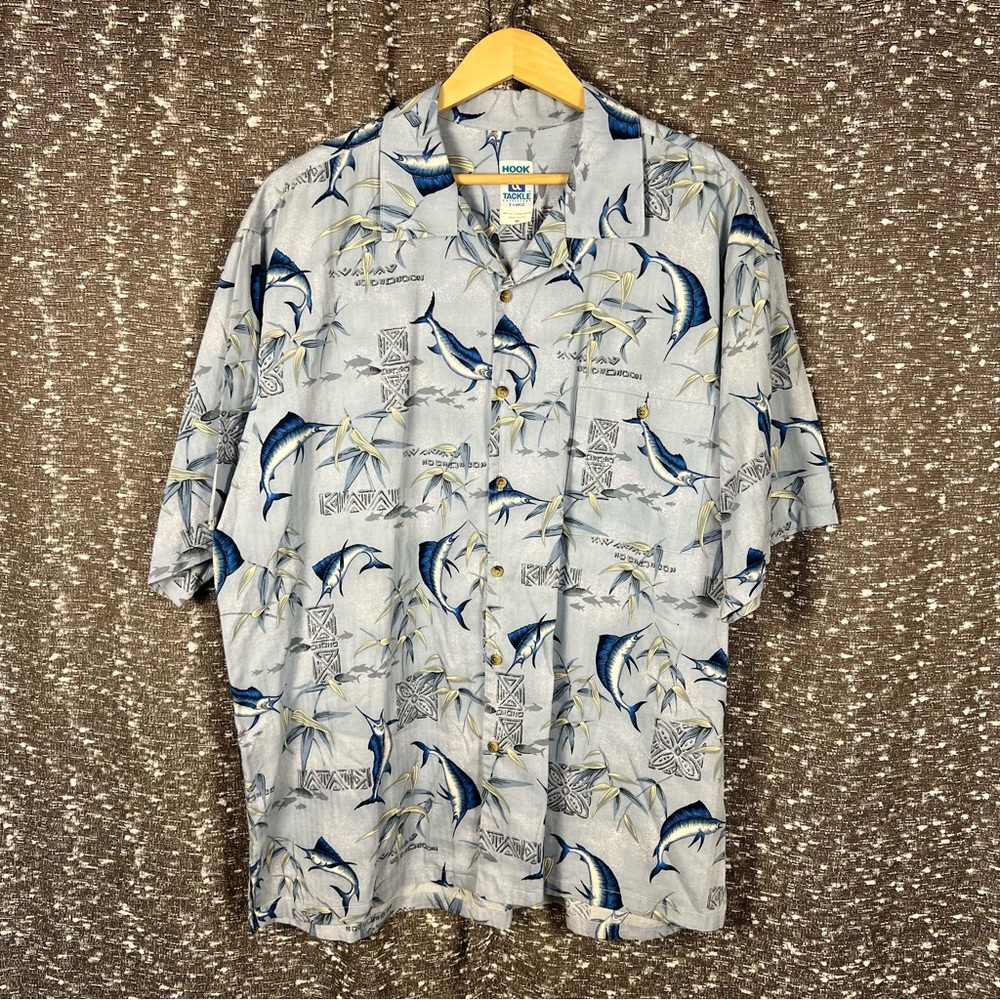 Hook & Tackle Outfitters Mens Button Down Fishing‎ Shirt